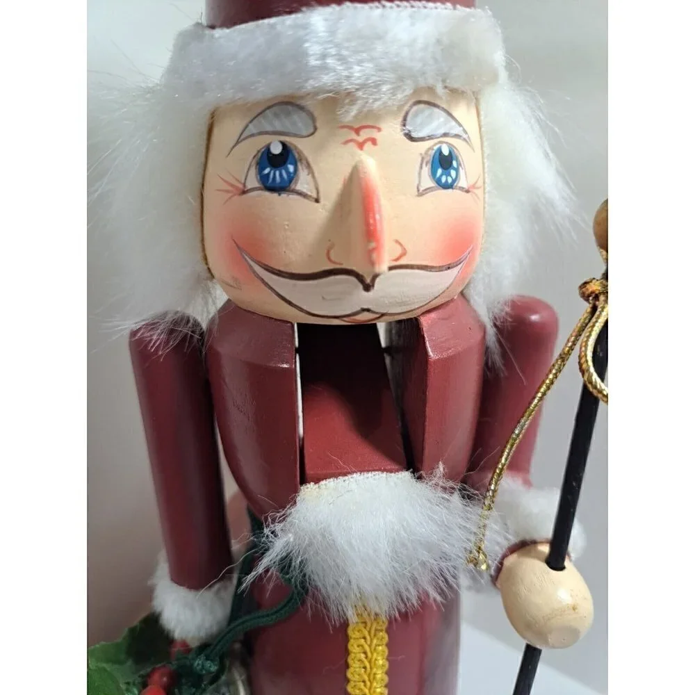 Vintage Wooden Santa Nutcracker 14